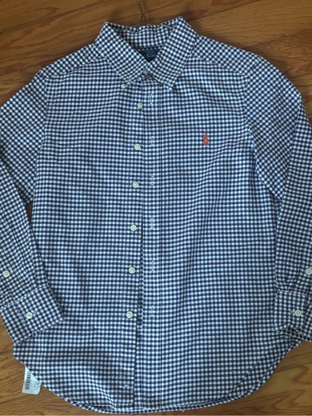 Ralph Lauren Purple and White Button-Down Shirt Boys (m)